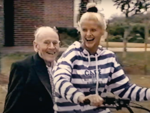 J. Howard Marshall and Anna Nicole Smith in a clip from "Anna Nicole Smith: You Don't Know Me"