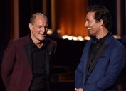 Woody Harrelson and Matthew McConaughey at the 2014 Emmys