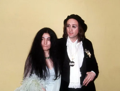 Yoko Ono and John Lennon circa 1970s