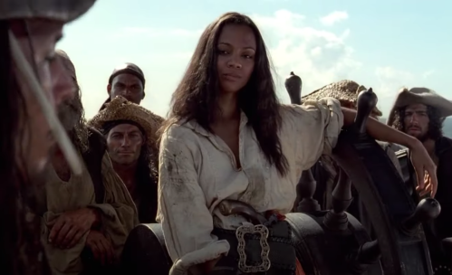Zoe Saldana in "Pirates of the Caribbean: The Curse of the Black Pearl"