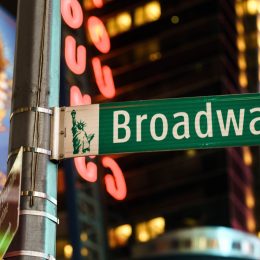 Broadway Street Sign in New York City