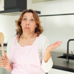Clueless Woman in the Kitchen