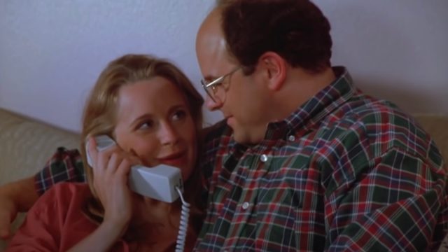 Heidi Swedberg and Jason Alexander on Seinfeld