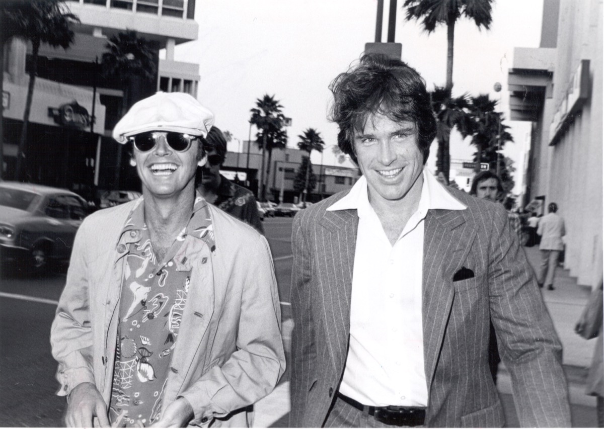 Jack Nicholson and Warren Beatty in 1976