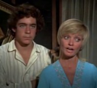Barry Williams and Florence Henderson on "The Brady Bunch"