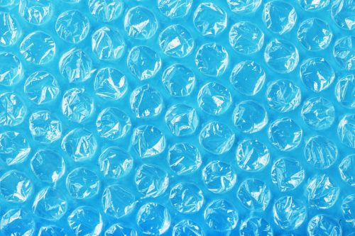blue bubble wrap