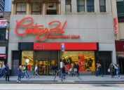 Facade of Century 21 department store on Oct 24, 2016 in Manhattan, New York, USA.
