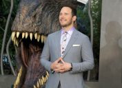 Chris Pratt at the premiere of "Jurassic World Dominion" in 2022