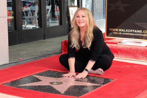Christina Applegate at her Hollywood Walk of Fame star ceremony in 2022