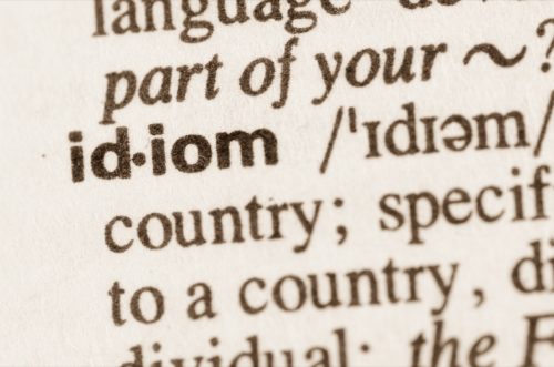 Definition of word idiom in dictionary