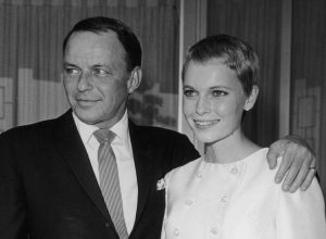 Frank Sinatra and Mia Farrow on their wedding day in 1966