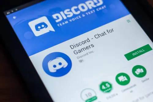 discord mobile app disaply