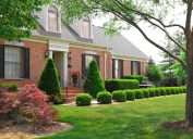 Residential two story brick home in an upscale neighborhood.