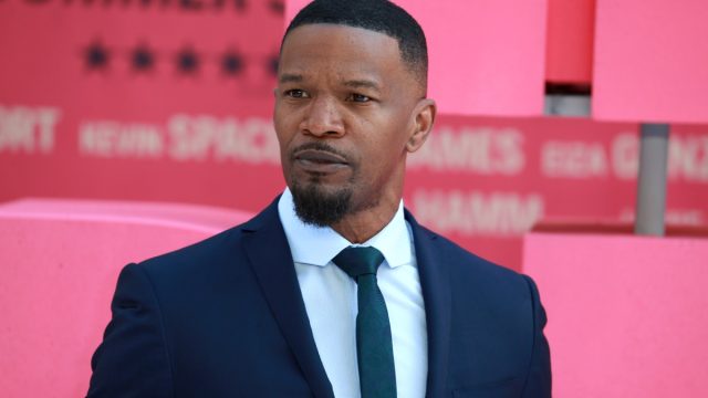 Jamie Foxx attends the European premiere of "Baby Driver" at Cineworld Leicester Square in London, England.