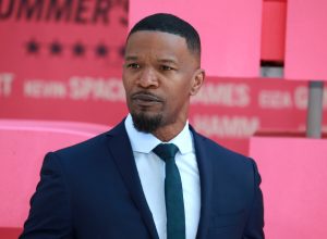 Jamie Foxx attends the European premiere of "Baby Driver" at Cineworld Leicester Square in London, England.
