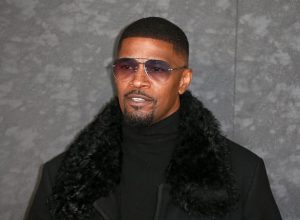 Jamie Foxx at the European premiere of "Creed III" in February 2023