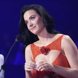 Katy Perry on "American Idol" in May 2023