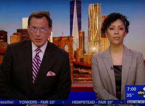 Ken Rosato and Shirleen Allicot hosting ABC 7 news