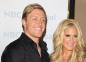 Kroy Biermann and Kim Zolciak at the NBCUniversal summer press day in 2012