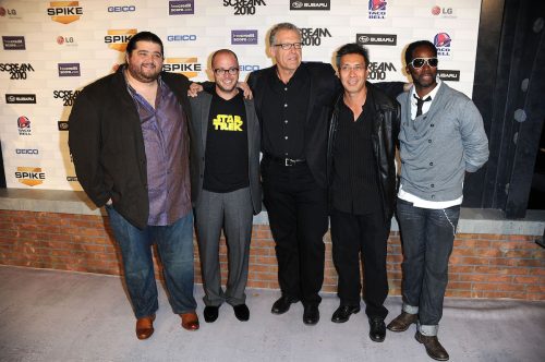 Jorge Garcia, Damon Lindelof, Carlton Cuse, Francois Chau và Harold Perrineau trong Spike TV's Scream 2010