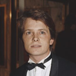 Michael J. Fox at the London premiere of "Back to the Future" in 1985