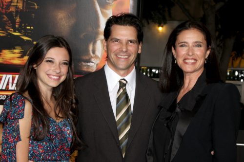 Lucy Rogers-Ciaffa, Chris Ciaffa, and Mimi Rogers at the premiere of "Unstoppable" in 2010