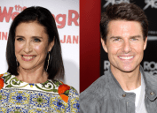 Mimi Rogers năm 2015;  Tom Cruise năm 2012