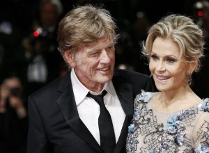 Robert Redford and Jane Fonda at the 2017 Venice Film Festival