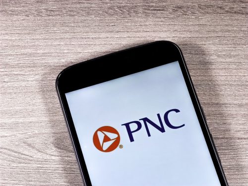 pnc bank logo on phone