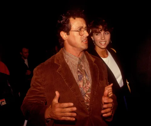 Sylvester Stallone và Jennifer Flavin ở Los Angeles vào khoảng năm 1991