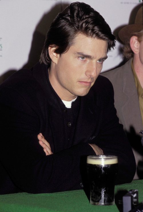 Tom Cruise at a media call for "Far and Away" in 1992