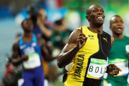 usain bolt running in the 2016 Olympic games