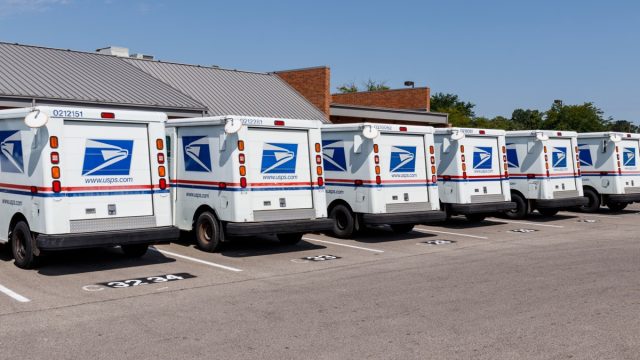 USPS Post Office Mail Trucks. The Post Office is responsible for providing mail delivery III