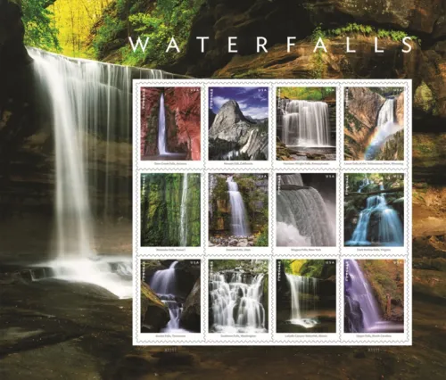usps waterfalls stamp series
