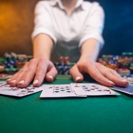Poker Dealer in Casino