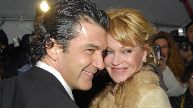 Antonio Banderas and Melanie Griffith at the premiere of "Take the Lead" in 2006