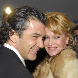 Antonio Banderas and Melanie Griffith at the premiere of "Take the Lead" in 2006