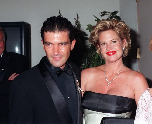 Antonio Banderas and Melanie Griffith at the 1996 Carousel of Hope Ball