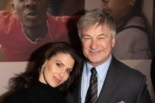 Hilaria and Alec Baldwin at "West Side Story" on Broadway in 2020