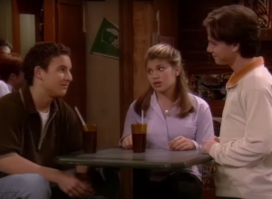 Ben Savage, Danielle Fishel, and Rider Strong on "Boy Meets World"