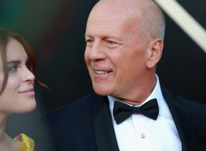 Bruce Willis and daughter Tallulah at the Hollywood Palladium on July 14, 2018 in Los Angeles, California.