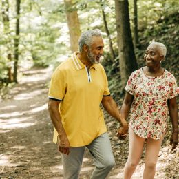 two people walking with each other