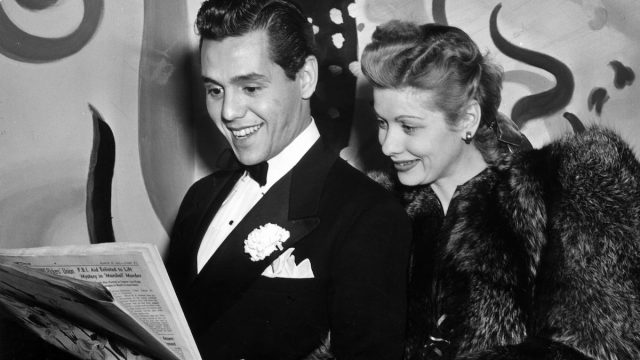 Desi Arnaz and Lucille Ball in 1941