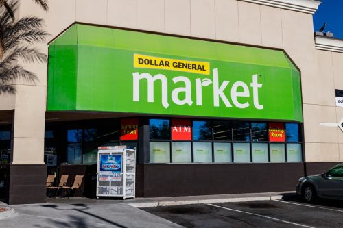 Las Vegas - Circa June 2019: Dollar General Market Location. Dollar General Market offers fresh produce and more groceries I