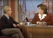 Ellen DeGeneres and Rosie O'Donnell on "The Rosie O'Donnell Show" in 1996