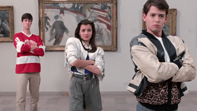 Alan Ruck, Mia Sara, and Matthew Broderick in "Ferris Bueller's Day Off"