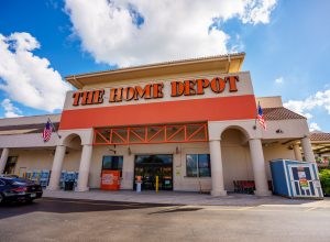 A Home Depot storefront exterior
