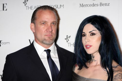 Jesse James and Kat Von D at the Art of Elysium Heaven Gala in 2011