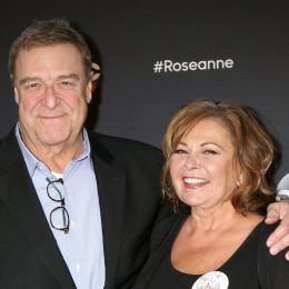 John Goodman and Roseanne Barr at the premiere of "Roseanne" in 2018