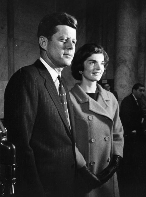 John F. Kennedy and Jackie Kennedy in 1960